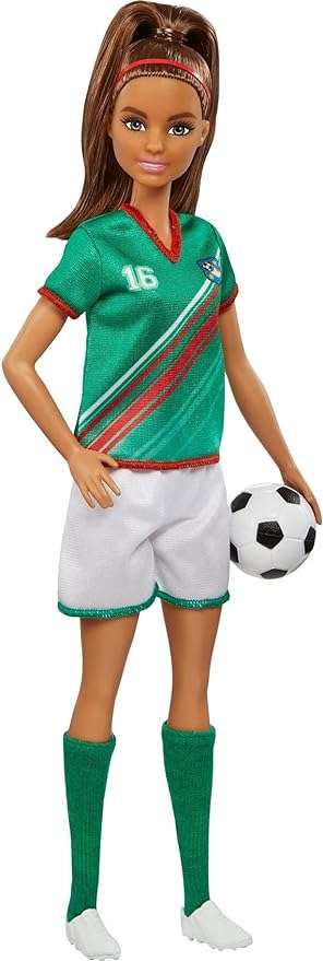 Barbie Careers Fashion Doll & Accessory, Soccer Player
