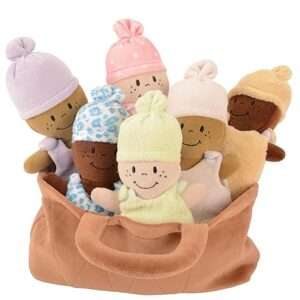 Basket of Babies Soft Baby Dolls, Sensory Toys