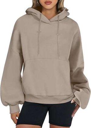 ANRABESS Womens Oversized Hoodies Loose Fit Fleece Sweatshirts 2024 Fall Pullover Sweaters Teen Girls Preppy Top Clothes
